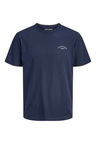 T-shirt regular en coton biologique - Bleu marine