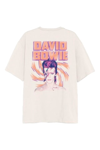 T-shirt relaxed David Bowie - Ecru