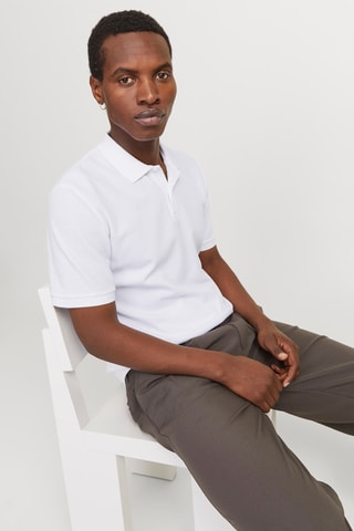 Polo regular - Blanc