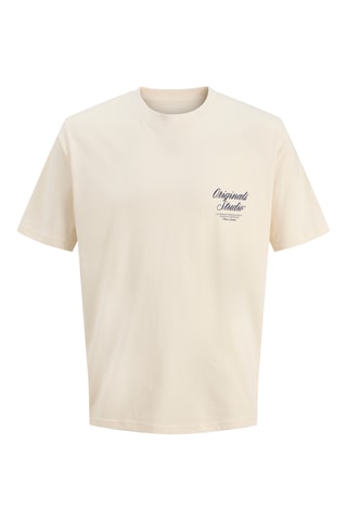 T-shirt relaxed - Blanc cassé