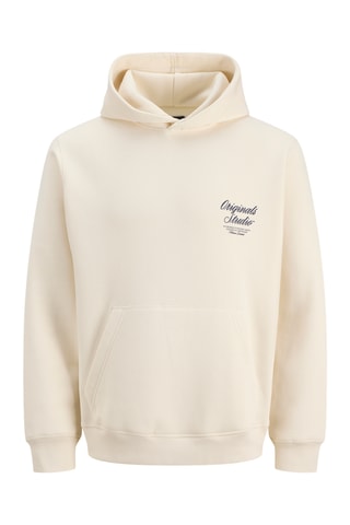 Sweat relaxed à capuche - Ecru