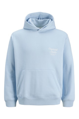 Sweat relaxed à capuche - Bleu clair