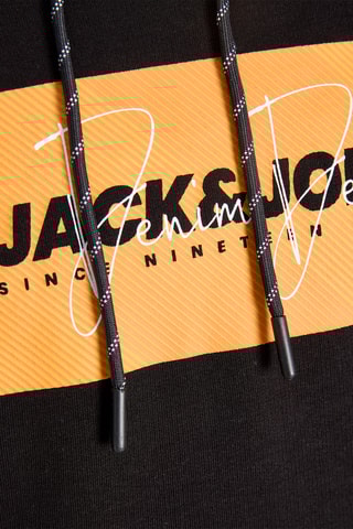 Sweat regular en coton biologique - Noir