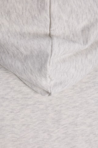 Sweat regular en coton biologique à capuche - Gris clair chiné