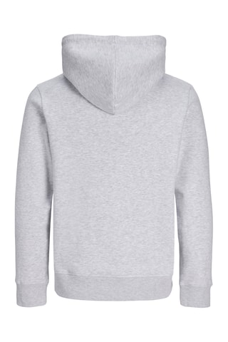 Sweat regular en coton biologique - Gris clair chiné