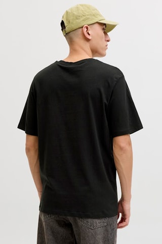 T-shirt regular en coton biologique - Noir