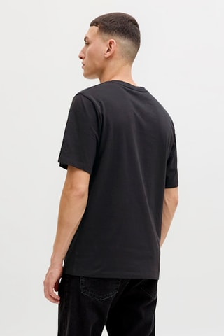 T-shirt regular en coton biologique - Noir