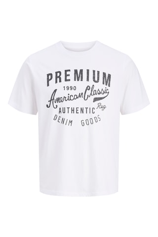 T-shirt regular en coton biologique - Blanc