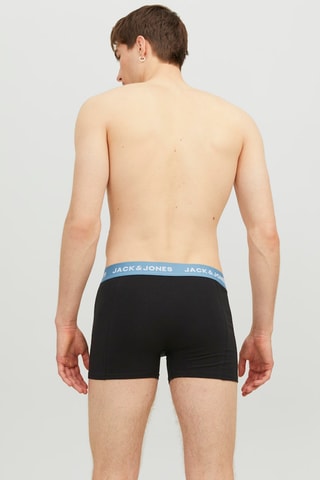 3 boxers en coton biologique - Noir