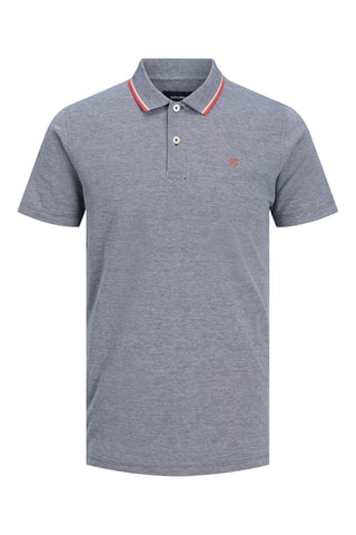 3 polos slim - Bleu marine et blanc