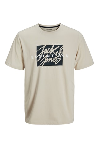 4 t-shirts regular - Blanc et beige