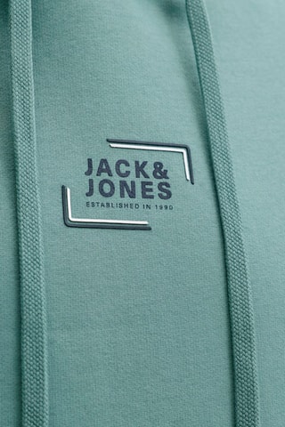 Sweat regular en coton biologique à capuche - Vert d'eau