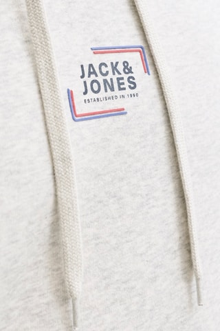 Sweat regular en coton biologique à capuche - Gris clair chiné