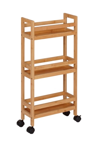 Mueble auxiliar de bambú de 3 niveles Maya - 36 x 74,5 x 15 cm