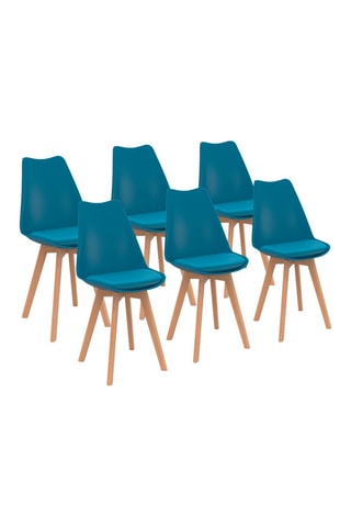 6 sillas Nordia - 46 x 79,5 x 51 cm