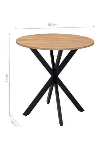 Mesa de comedor redonda Soline - 110 x 76 x 110 cm