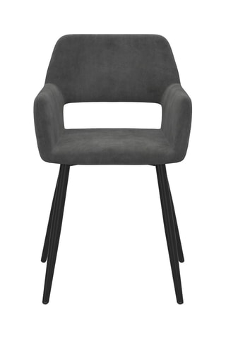 2 sillones Heidi - 52 x 80 x 53 cm - Tela de terciopelo