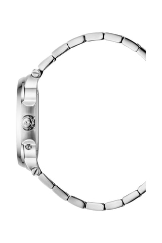 Reloj de cuarzo de acero L’Envie - Contador de fase lunar - Plateado y azul