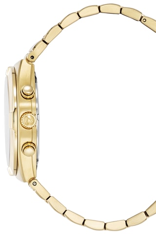 Reloj de cuarzo de acero Swiss Made Ronda 5030.D - Dorado