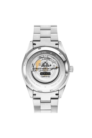 Montre à quartz en acier - Argenté et bleu