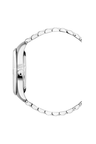 Montre à quartz en acier - Argenté et bleu