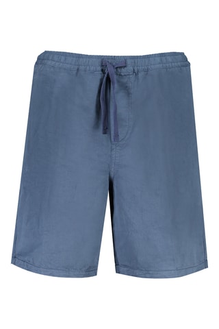 Bermudas regular fit de lino - Azul
