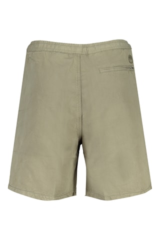 Bermudas regular fit de lino - Caqui
