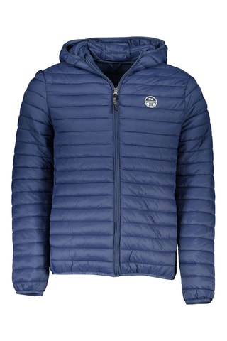 Cazadora con capucha - Azul