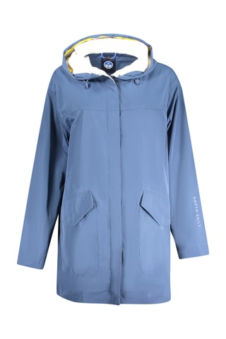 Parka con capucha - Azul