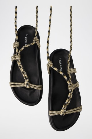 Sandalias con plataforma - Negro