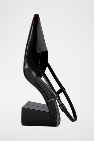 Zapatos con brillo de tacón - Negro