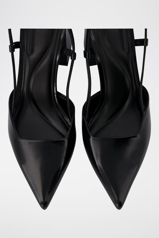 Zapatos con brillo de tacón - Negro