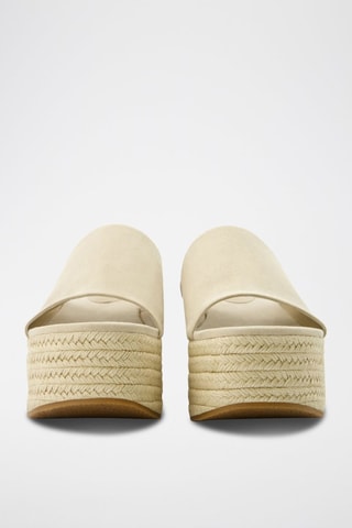 Sandalias con plataforma - Beige