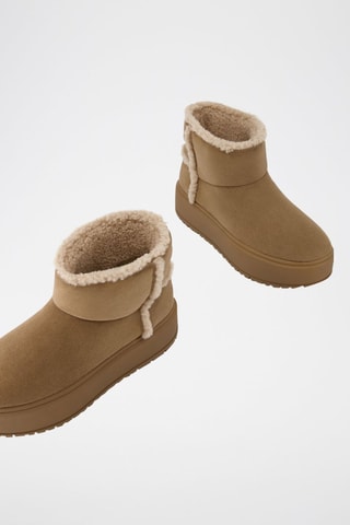 Botines forrados - Camel