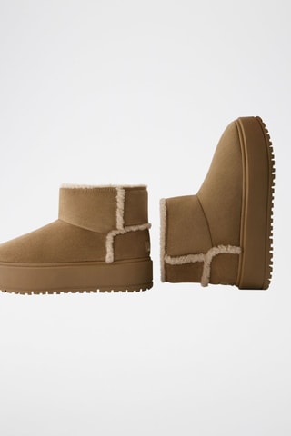 Botines forrados - Camel