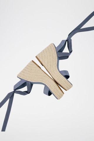 Alpargatas de cuña - Azul