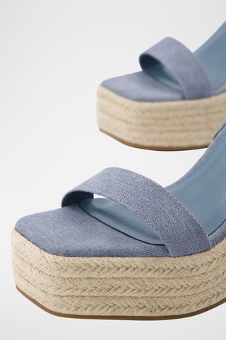 Alpargatas de cuña - Azul
