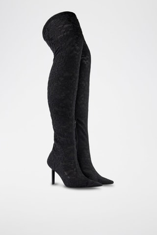 Mosqueteras de encaje - Negro