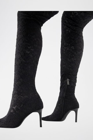 Mosqueteras de encaje - Negro