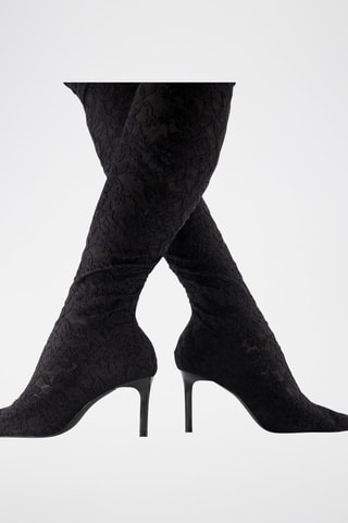 Mosqueteras de encaje - Negro