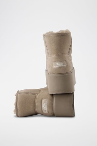 Botines con plataforma forrados - Topo