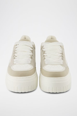Zapatillas con plataforma - Beige