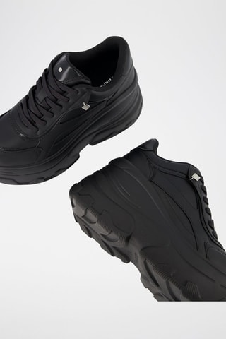 Zapatillas con plataforma - Negro