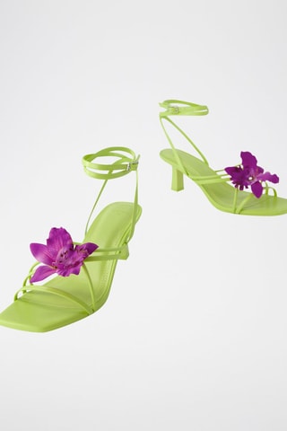 Sandalias de tacón - Verde