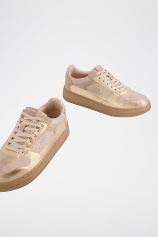 Zapatillas - Marrón y dorado