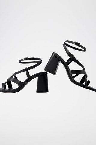 Sandalias de tacón - Negro