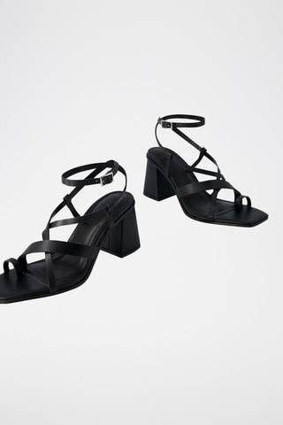 Sandalias de tacón - Negro