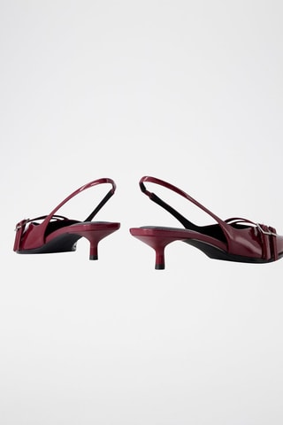 Zapatos con brillo de tacón - Burdeos