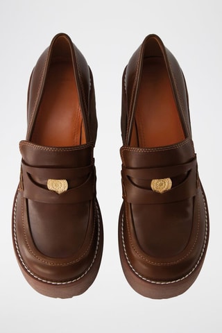 Mocasines de tacón - Marrón