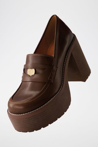 Mocasines de tacón - Marrón